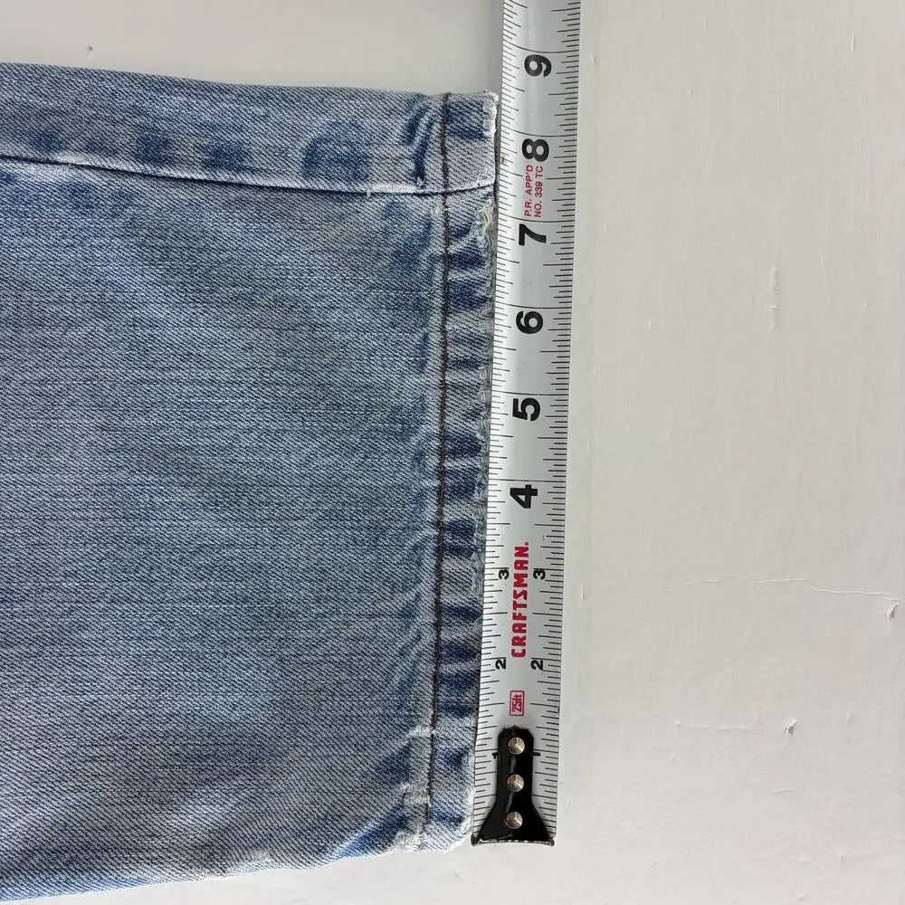 Harley-Davidson MotorClothes Jeans 38x30 Light Wash Distressed Moto Biker Denim